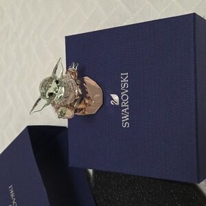 Swarovski Star Wars Mandalorian The Baby Yoda Figurine New In Box
